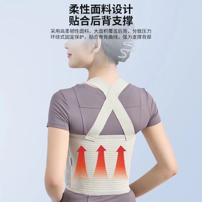 医用级肋骨骨折固定带胸椎损伤固定带骨裂康复胸腔术后支撑护胸带 升级款-全肋固定带（双侧护板） S 适用体重80-115斤