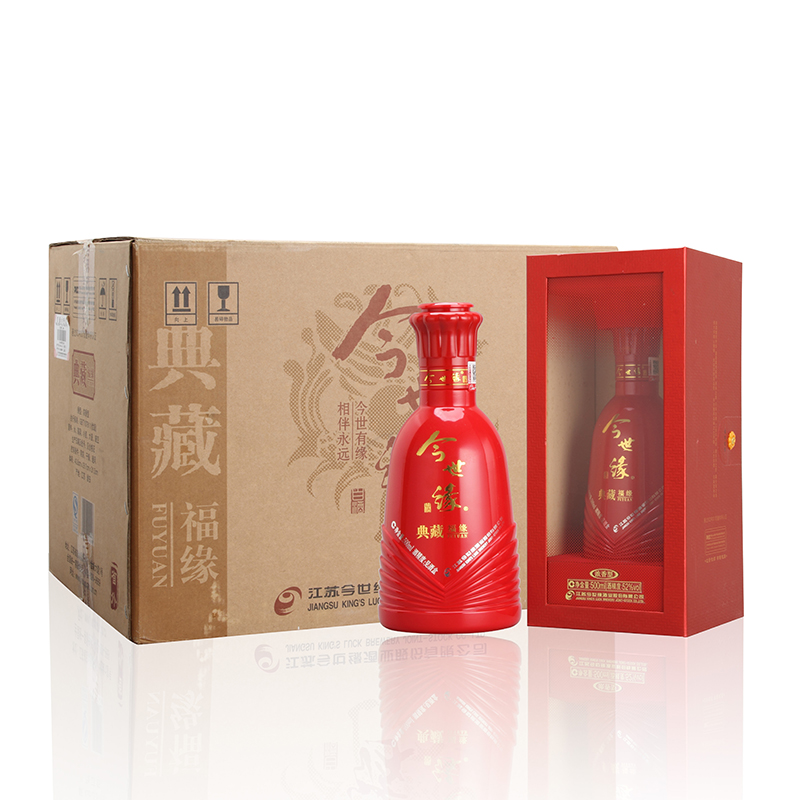 今世缘 白酒 典藏福缘(相当于典藏15年)浓香型酒 52度婚宴送礼酒500ml