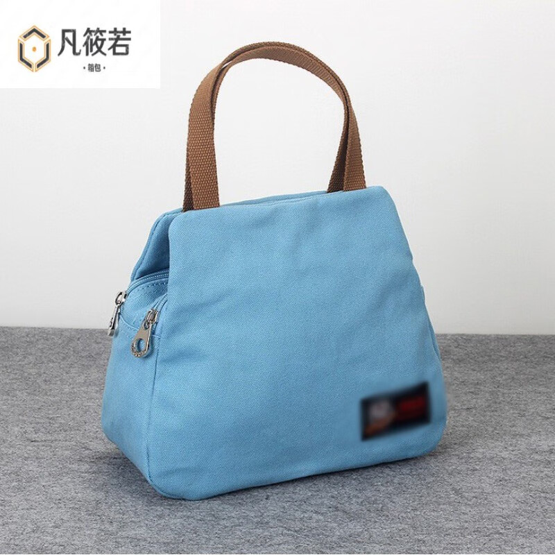 凡筱若小款女士小布包途包女手提包帆布艺工作职业简单休闲手拿上班手