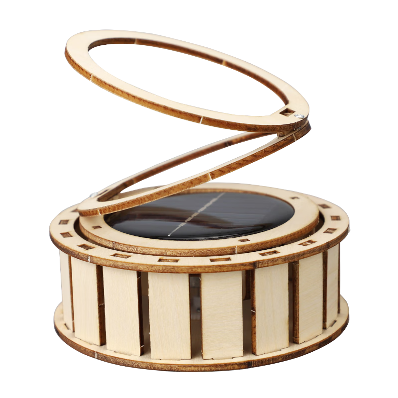 探梦科学小实验太阳能双环科技小制作小发明儿童diy手工拼装物理玩具 太阳能双环