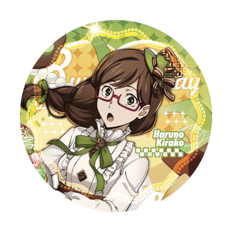 中岛敦中原中也二次元周边镭射碎马口铁日谷底徽章谷子 春野绮罗子