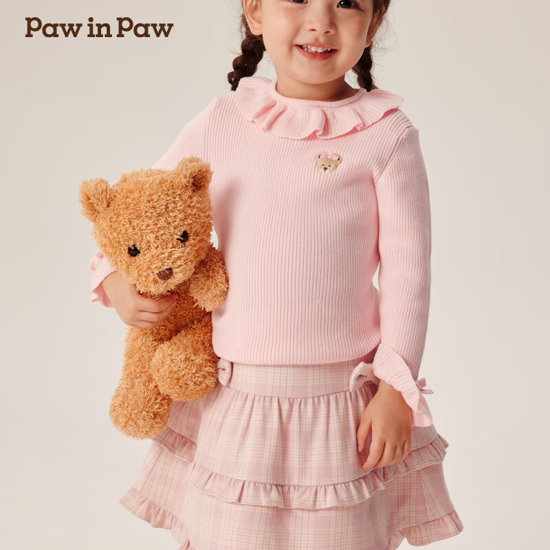 PawinPawͨСͯװﶬŮԲ֯ëŴ Pinkۺɫ/25 110 cm 96.75Ԫ
