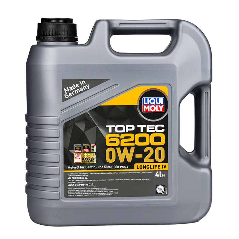 力魔（LIQUI MOLY） 发动机润滑油 顶技6200 0W-20 4L 实付755元,折合377.5/件