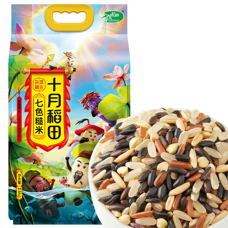 SHI YUE DAO TIAN 十月稻田 七色糙米 2.5kg