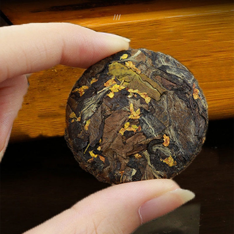 沙溪悠香2013年老白茶桂花香白茶小茶饼陈年老树茶叶白茶小包装一饼一