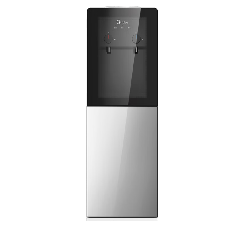 美的（Midea）饮水机家用办公室立式钢化玻璃双开门桶装水加热饮水器 YD1318S-X 制冷制热型