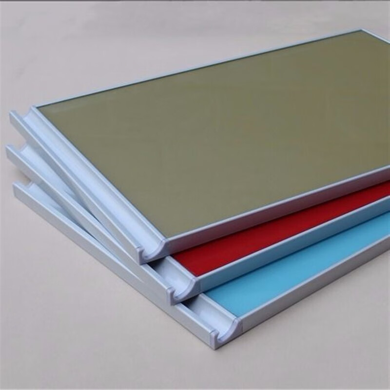 厨柜门面板橱柜门定做 门板晶钢门灶台门厨房整体橱柜门 电泳白包边