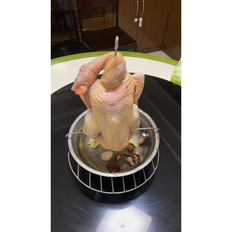 尚佳帮桶仔鸡炉烤鸡架钢管鸡盘栋企鸡架跳舞鸡架吊烧鸡架 浅灰色 烤鸡