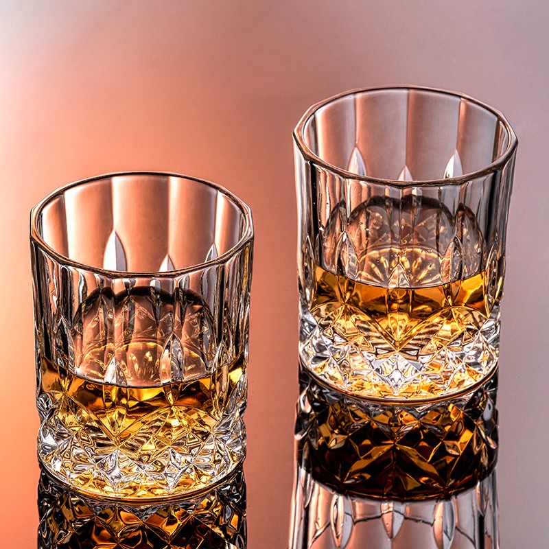 威士忌酒杯洋酒杯啤酒杯水晶玻璃杯套装家用酒具创意烈酒杯酒樽 290ml