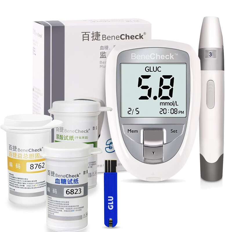 百捷家用医用智能语音检测血糖仪价格走势及用户评测