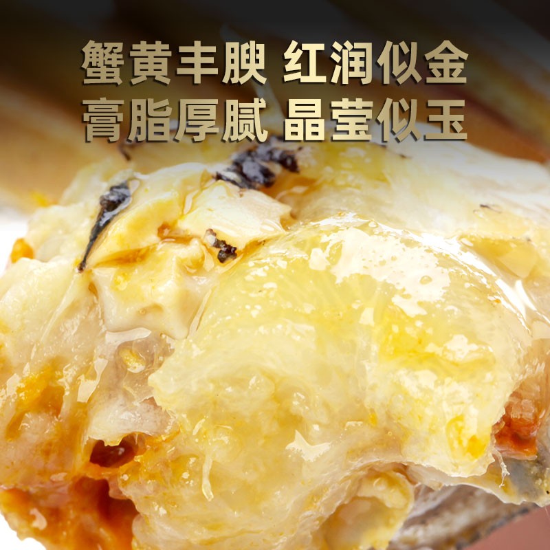 【礼券】蟹太太黄晓明大闸蟹礼券螃蟹提货礼卡铂金版8只 928型 公3.0母2.0两 4对 8只