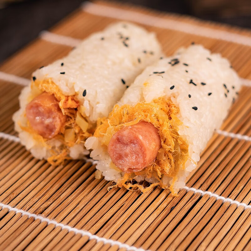乌江榨菜粢饭团糯米即食速冻方便米饭冷冻早饭 热狗肉松粢饭团180g*3