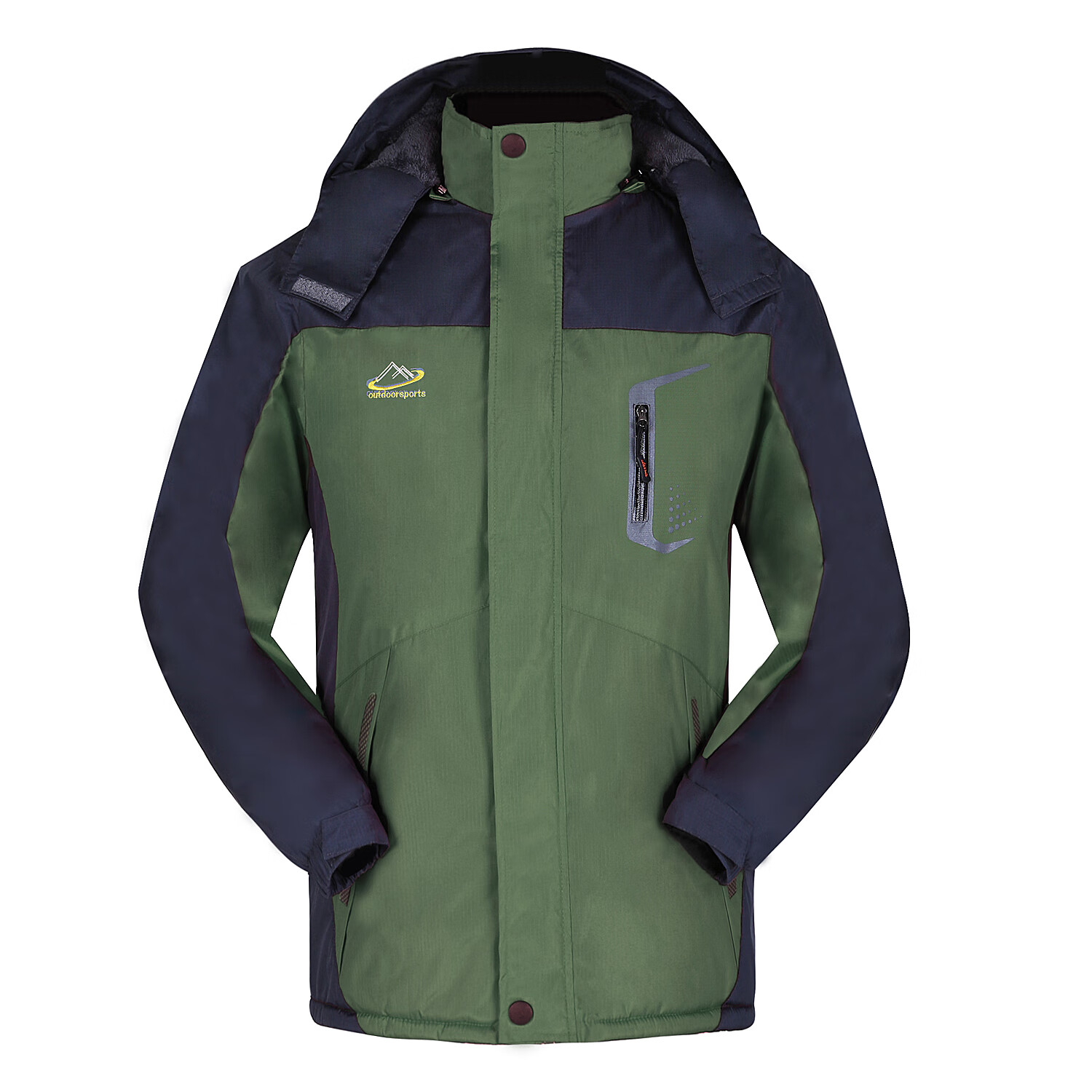 冬季骑行服摩托车防水保暖加肥加大机车服加绒加厚冲风装防风工作服外套防雨骑行钓鱼服风衣男琦栗 绿色_77家601 2XL_120140斤