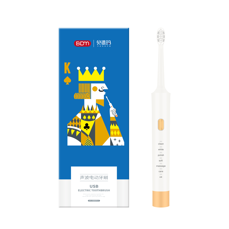 �����꣨B D M���綯��ˢ ��������ʽ���¿���� 6��ģʽ ���ʽ ��ɫ���װ����5��ˢͷ��