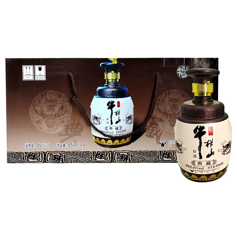 牛栏山(niulanshan)百年牛栏山北京二锅头 浓香型白酒典藏 45度 950ml