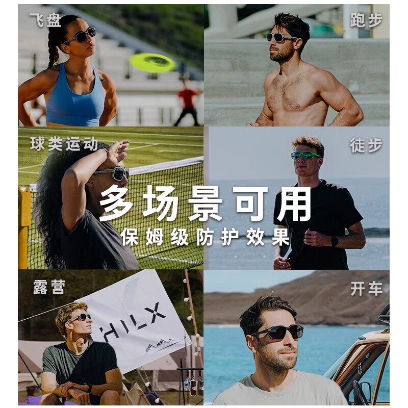 HILX加拿大运动眼镜太阳镜防风骑行墨镜马拉松偏光近视定制Syndicate 【非偏光款】Syndicate-C4