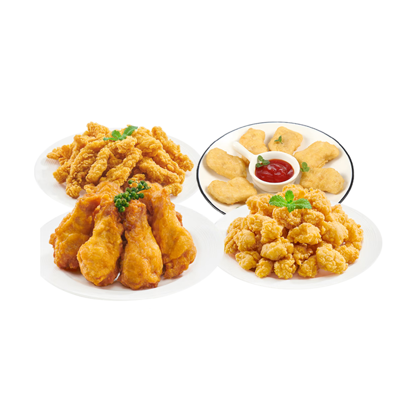 上鲜 炸鸡全家桶套餐 3.8斤 3-4人全家桶麦肯炸鸡 源头直发