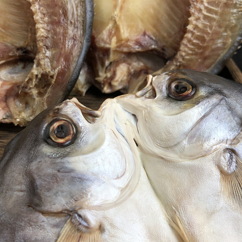 味巴哥淡晒金昌鱼鱼干深海鱼干咸鱼金鲳鱼干金仓鱼台山特产金鲳鱼片