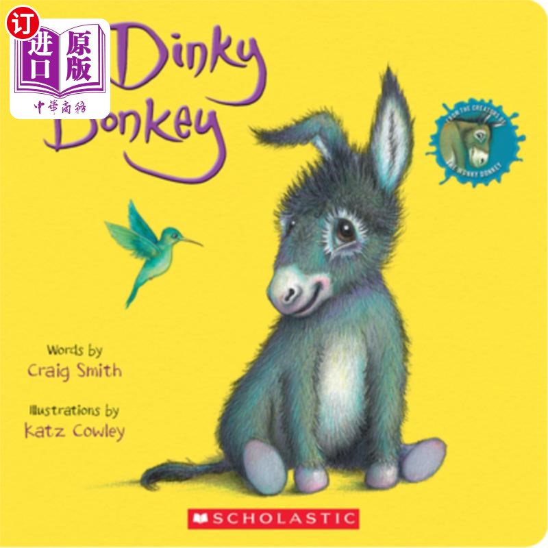 海外直订the dinky donkey: a board book 小毛驴:一本纸板书