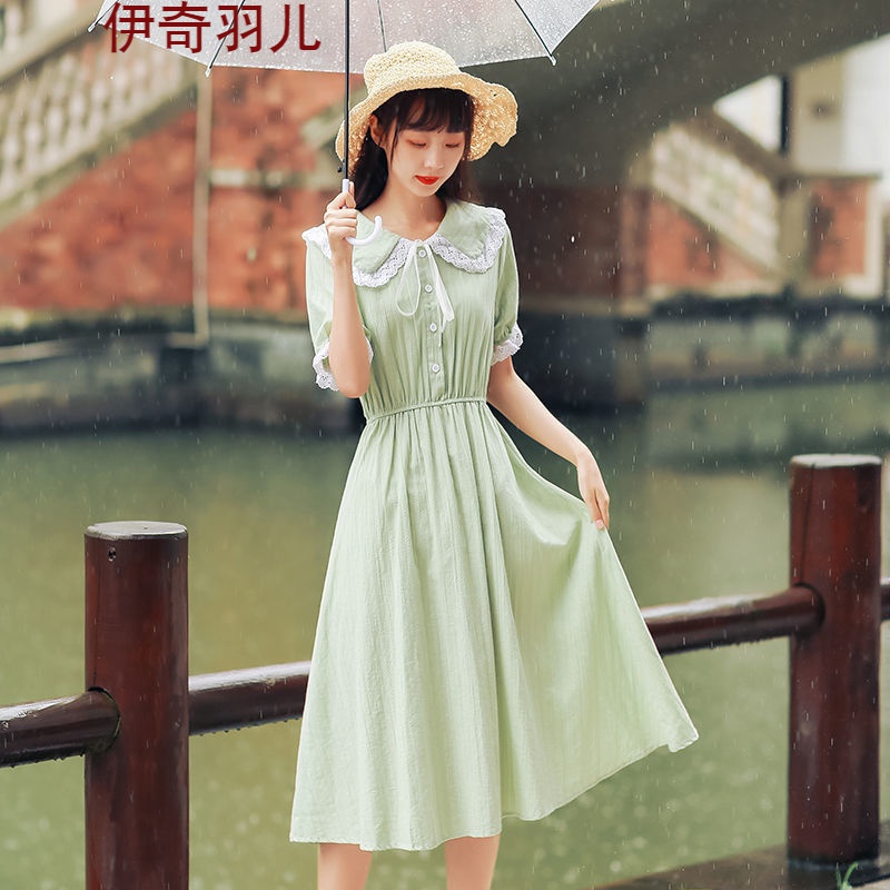 连衣裙新品夏季女装2022新款夏装女夏超仙女森系学院风