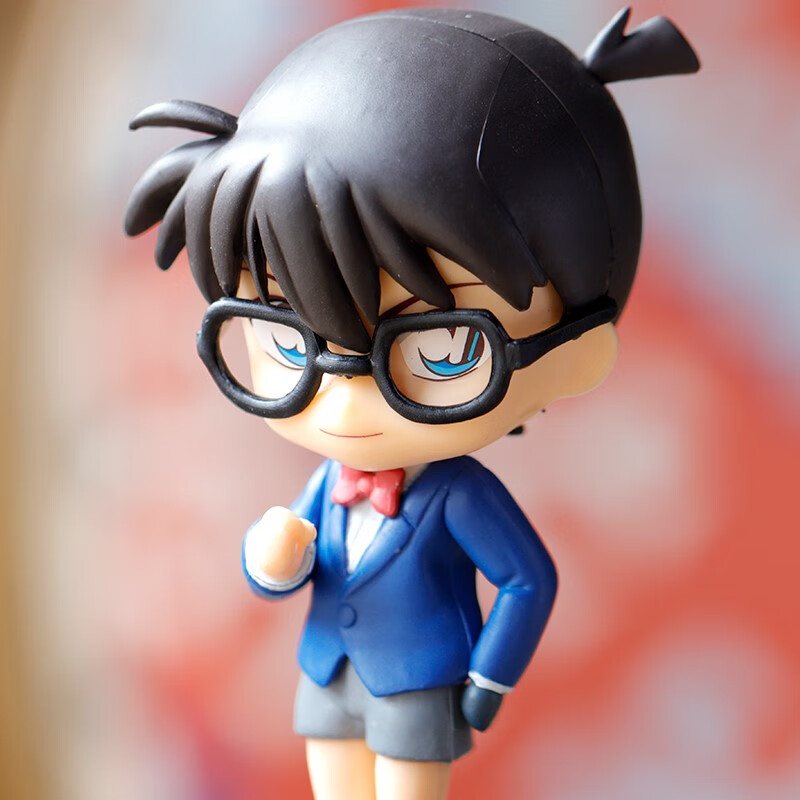 工藤新一和小兰q版全套名侦探柯南怪盗基德 小兰公仔玩具摆件礼盒 二