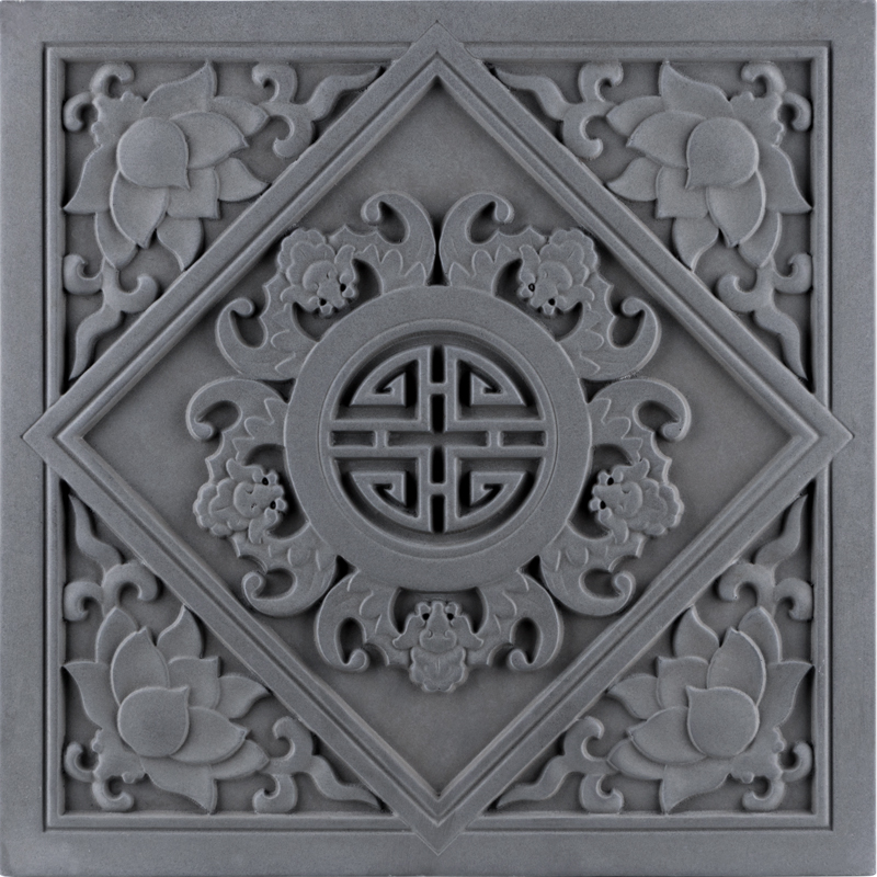 四合院砖雕仿古砖雕中式40cm外墙装饰浮雕影壁墙庭院室外古建地砖 浅