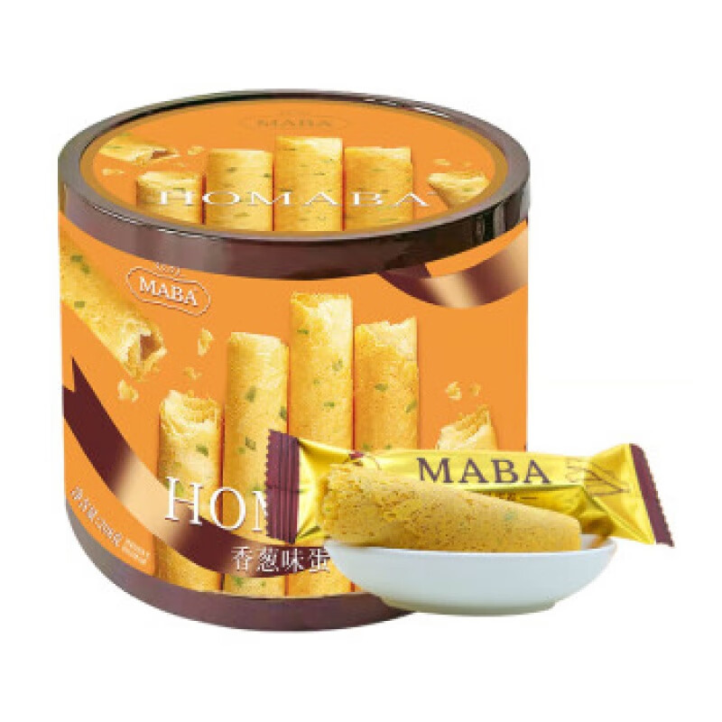 maba芭米maba港式蛋卷208g鸡蛋卷酥饼干休闲零食解馋食品整箱袋装 208