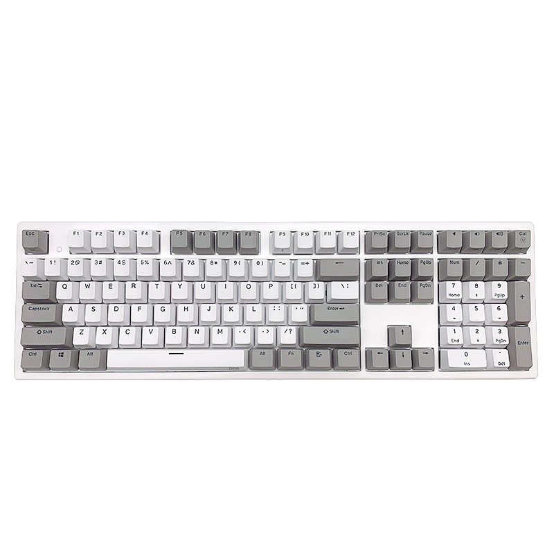 NIZ 宁芝 PLUM 108键 有线静电容键盘 正刻 35g 白色 无光
