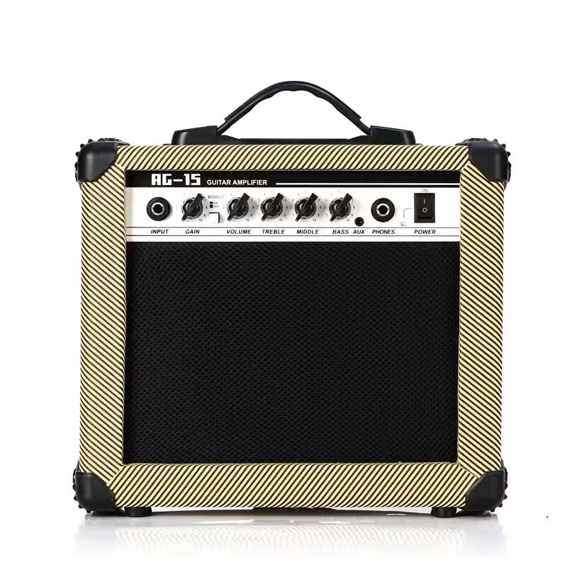 sanxun三逊ag15w电吉他专用音箱吉他乐器音响 浅黄色