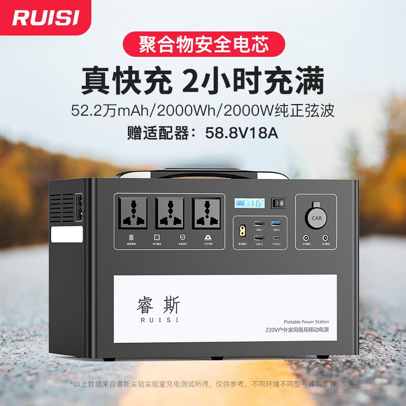 睿斯1500W大容量移动电源长途自驾出行是否必备？插图