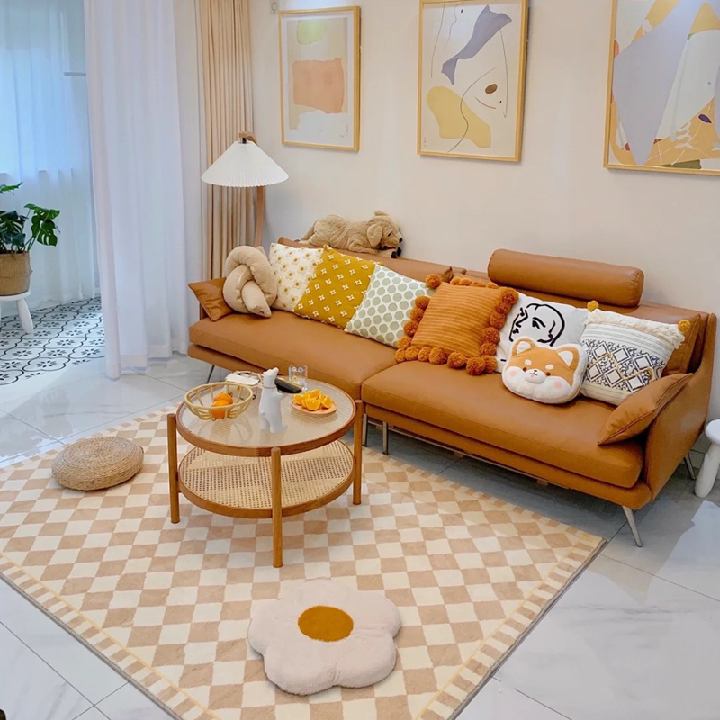 睿盈北欧客厅地毯沙发茶几垫地板垫茶几毯家用高级复古卧室床尾温馨现