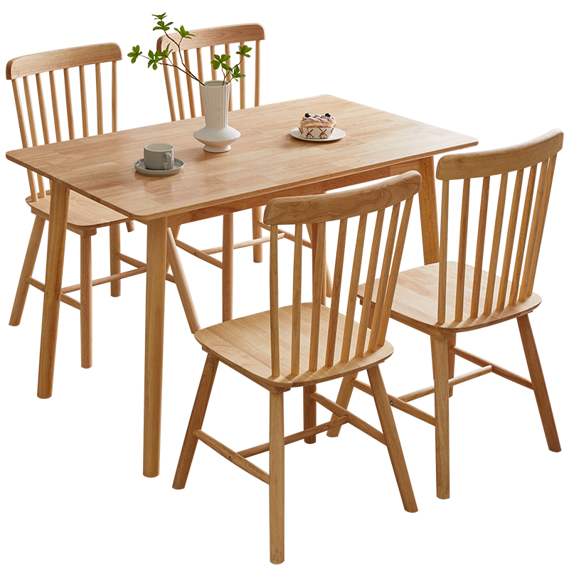 家逸实木餐桌椅组合，环保做工高品质，价格走势图告诉你最优惠