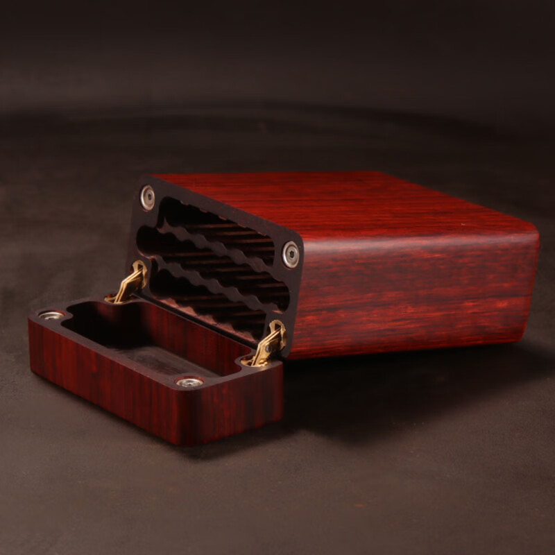 藏宝阁 父亲节男友客厅定制实木木质木20支装标准家用生日礼品烟盒