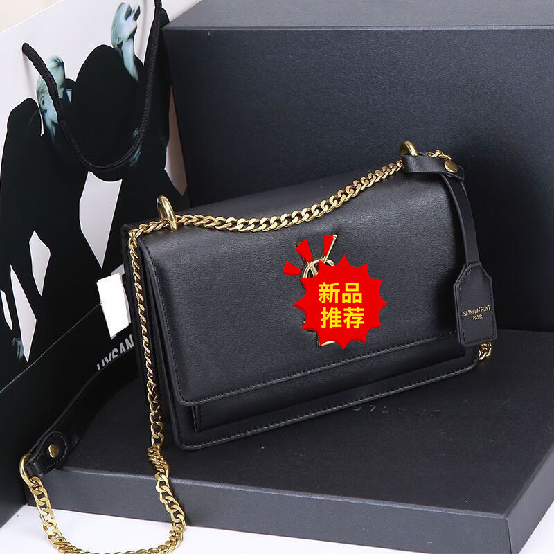 酷奇袋鼠包包女包酷奇女包新品单肩包女士包包斜挎包送女朋友老婆生日礼物 红金+礼盒包装