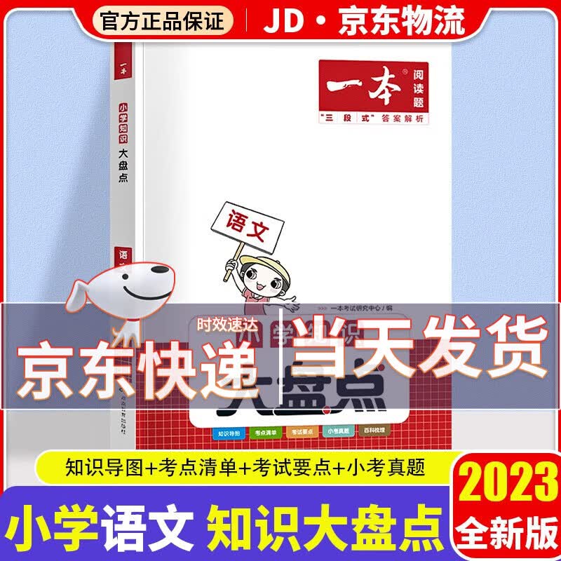 2023新版开心教育一本小学知识大盘点小学生四五六年级小升初真题精编专项辅导训练必刷题册 语文