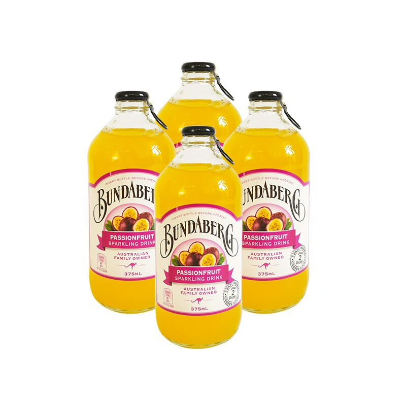 宾得宝(bundaberg) 澳洲原装进口 含气果汁375ml汽水碳酸饮料网红汽水