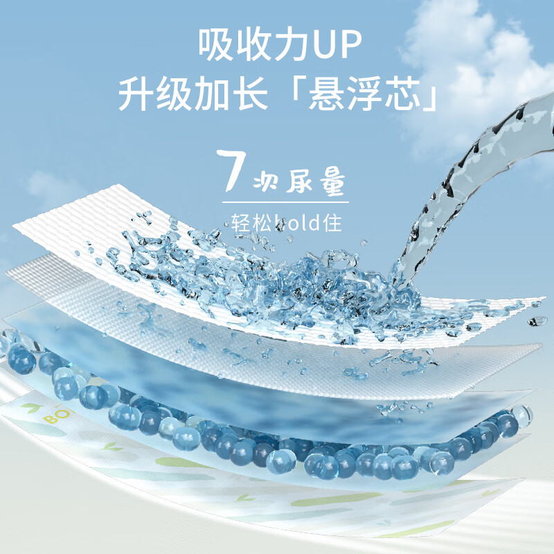 巴布豆(bobdog)大宝专用拉拉裤 学步裤干爽男女宝宝尿不湿4xl36片×1