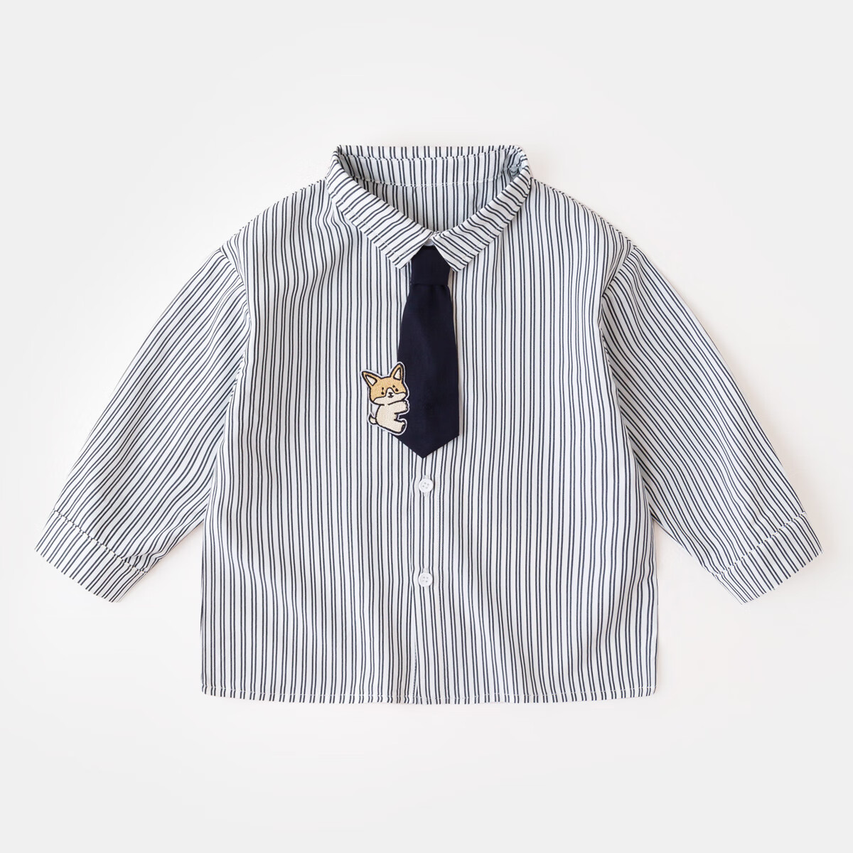 嘟嘟家女童衬衫儿童条纹宽松衣服宝宝开衫上衣潮 黑白条 100cm属于什么档次？