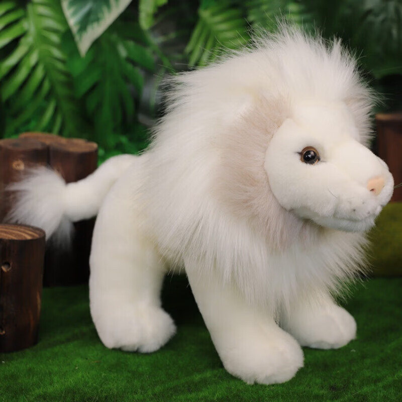 宠翰小狮子玩偶仿真狮子毛绒玩具狮子王公仔动物玩偶儿童娃娃生日礼物