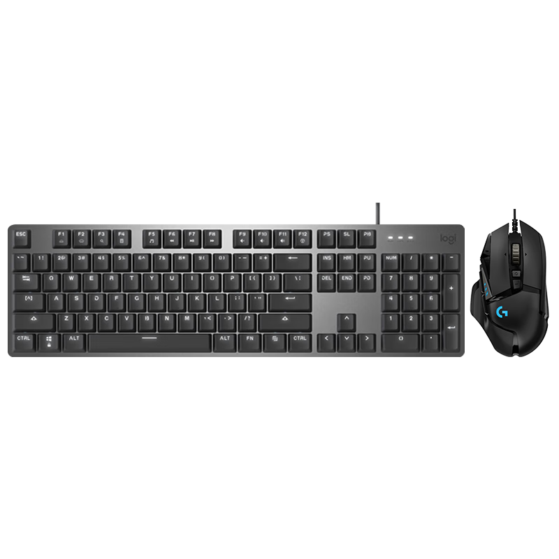 logitech 罗技 G502 HERO有线键鼠 游戏鼠标 K845游戏机械键盘）