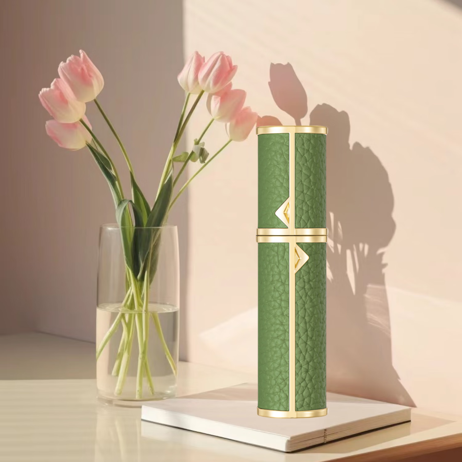 黑鸦高品质香水分装瓶便携式香水小样的空瓶旅行底充直充5ml喷雾瓶 头层澳洲小牛皮-真皮牛油果 5ml