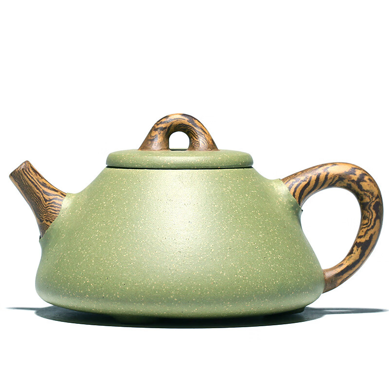 汇承奥 宜兴原矿豆青砂绞泥紫砂壶子冶石瓢家用功夫茶具泡茶壶 豆青砂