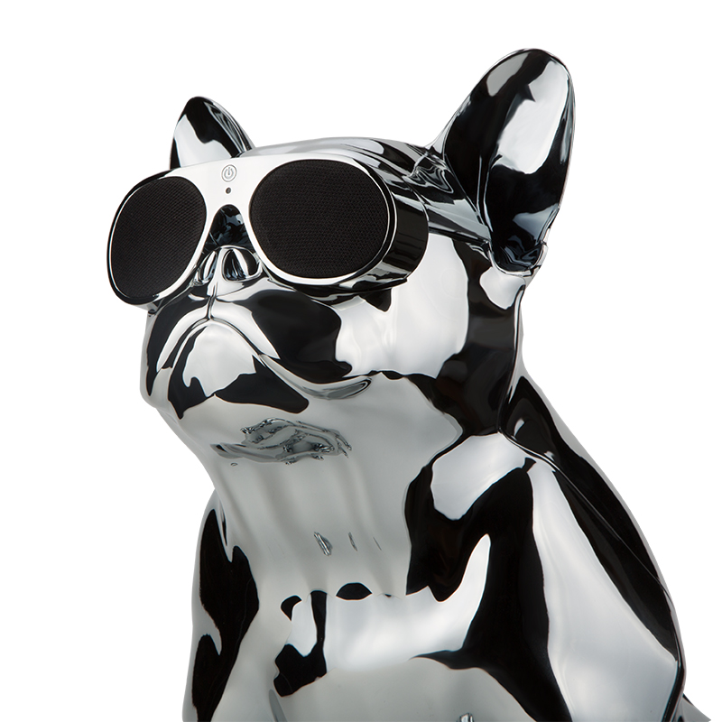 AERO SYSTEM法国官方斗牛犬无线蓝牙音响低音炮手机便携电脑桌面音箱音响(JARRE) AeroBull XS1斗牛犬音箱-镀银