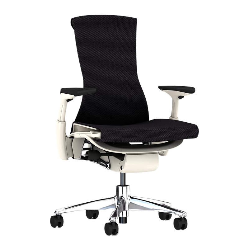 赫曼米勒（HERMAN MILLER）Embody电脑椅 人体工学椅 办公椅 Balance织物 纯黑色 送礼佳选