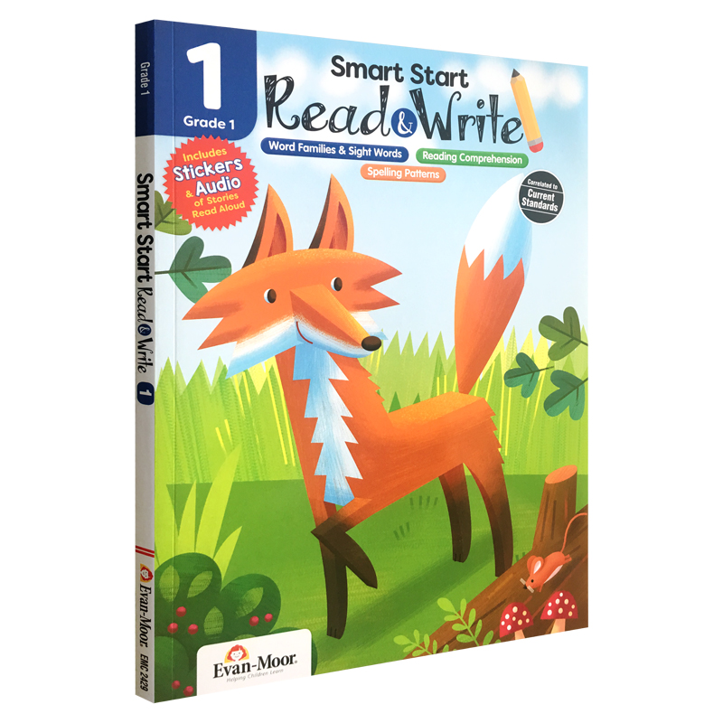 Evan Moor 聪慧启蒙系列 有声阅读与拼写系列 一年级 Smart Start Read & Write Grade 1
