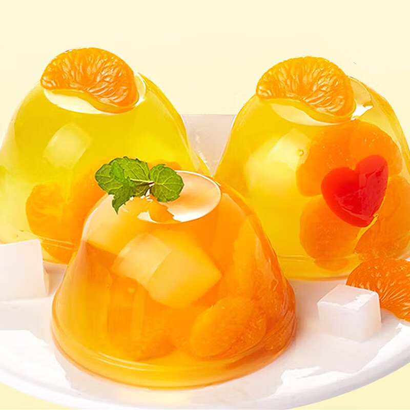 马大姐 什锦果肉果冻 混合味 1000g/袋 休闲零食下午茶网红果肉布丁