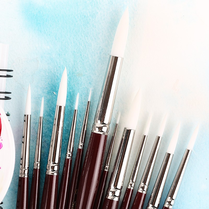 neef 970 阿尔瓦罗尼龙圆头水彩画笔 水彩笔 00号