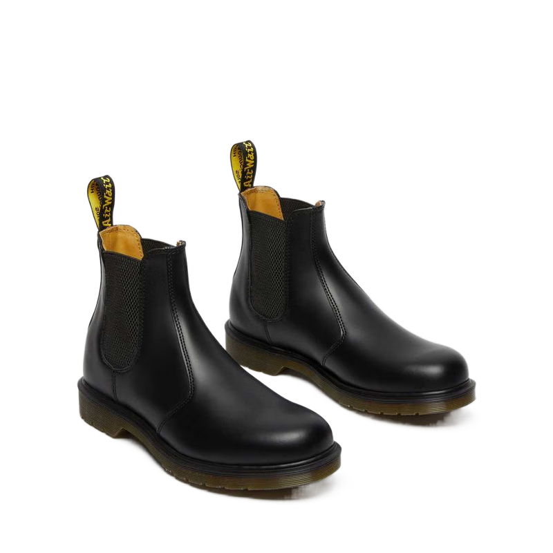 马丁博士马丁大夫马丁靴切尔西靴男靴女鞋情侣靴中筒时尚秋冬 BLACK 41