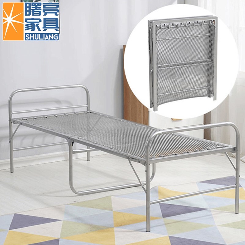 加固型折叠钢丝床办公室午休员工宿舍床行军床陪护床弹簧床单人床