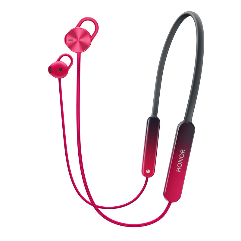荣耀 HONOR xSport PRO AM66 运动蓝牙耳机 长续航 连接快  高音质 延迟低 魅焰红